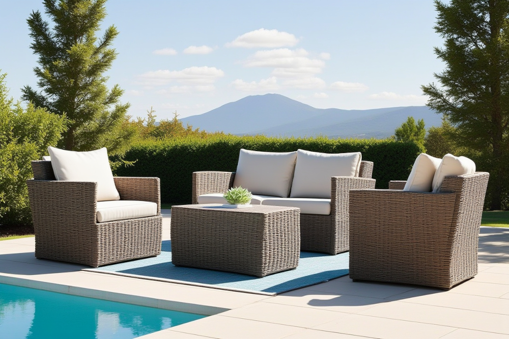 набор уличной мебели из ротанга